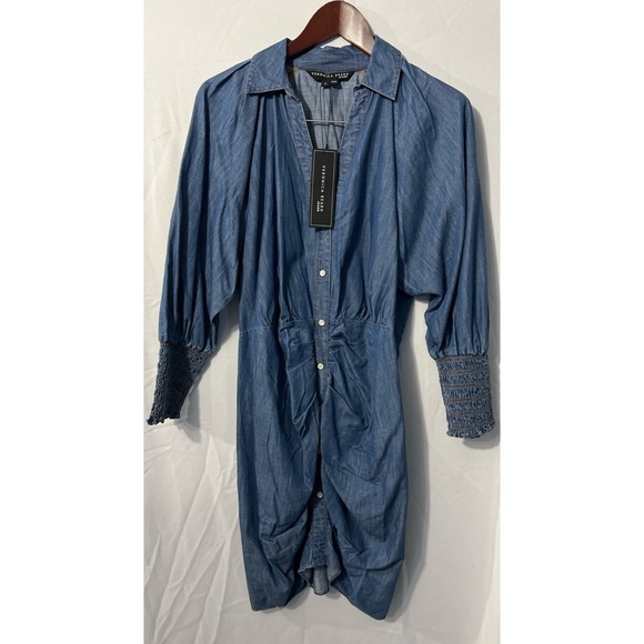 Veronica beard Blue Button-Up Dress - Picture 1 of 3